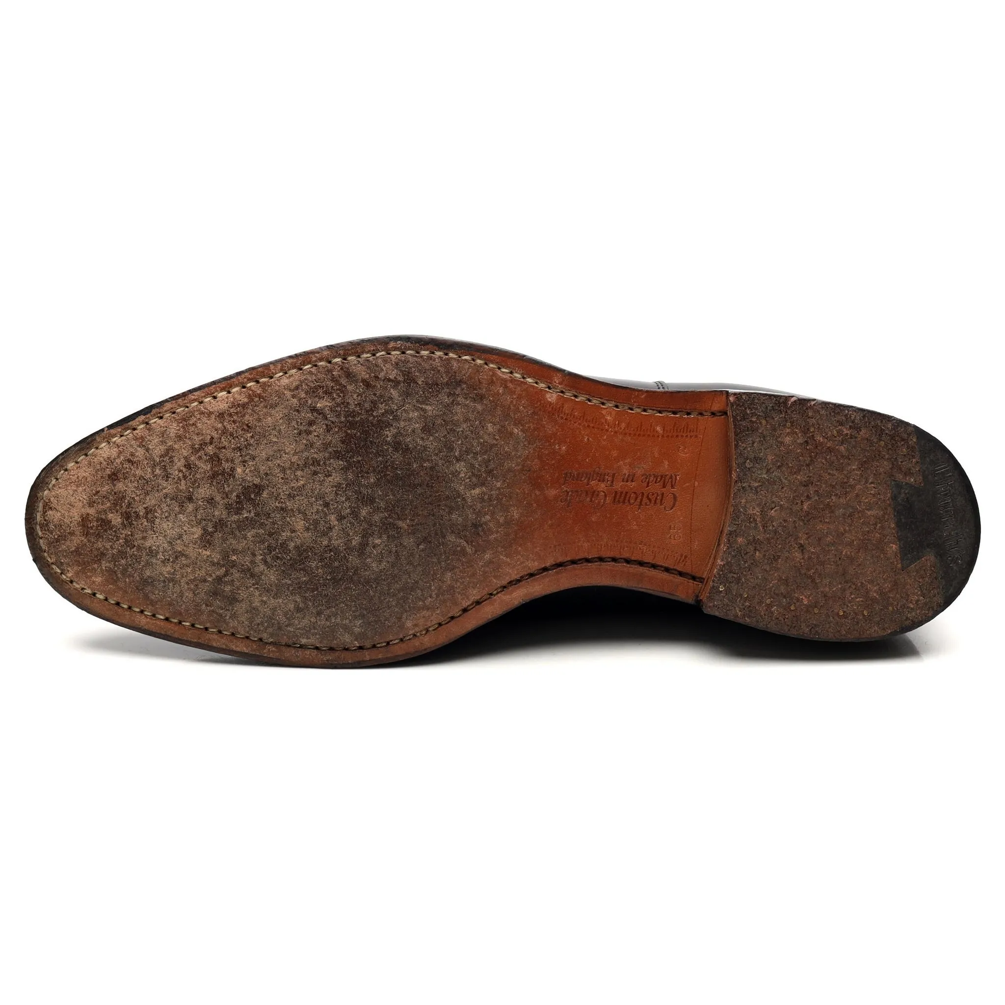 'Dubai' Black Leather Oxford UK 6.5 G