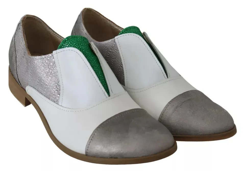 EBARRITO Multicolor Leather Slip-on Loafers Shoes