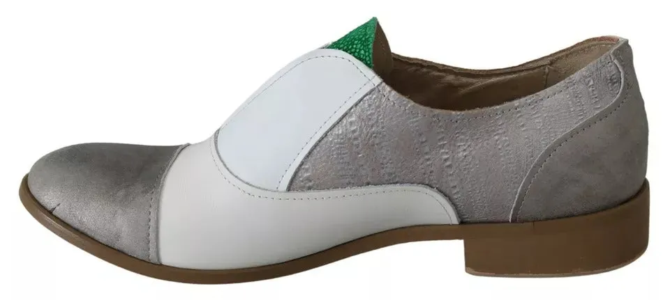 EBARRITO Multicolor Leather Slip-on Loafers Shoes