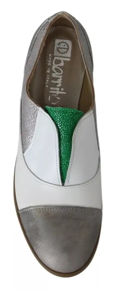 EBARRITO Multicolor Leather Slip-on Loafers Shoes
