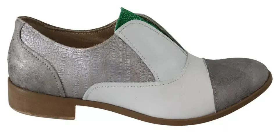 EBARRITO Multicolor Leather Slip-on Loafers Shoes