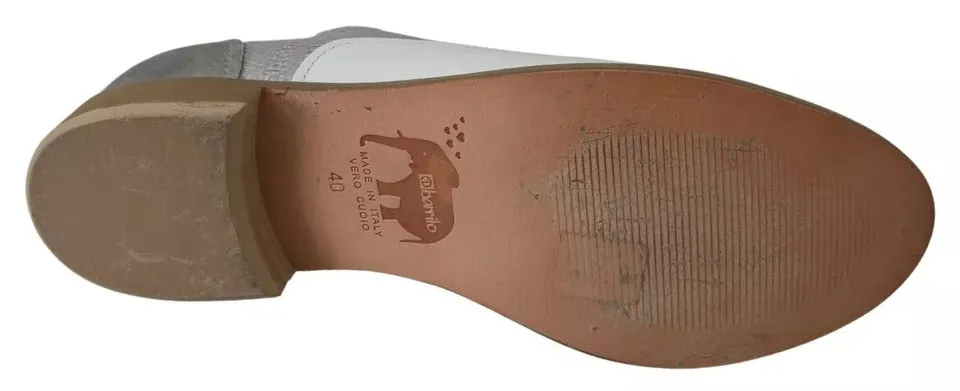 EBARRITO Multicolor Leather Slip-on Loafers Shoes