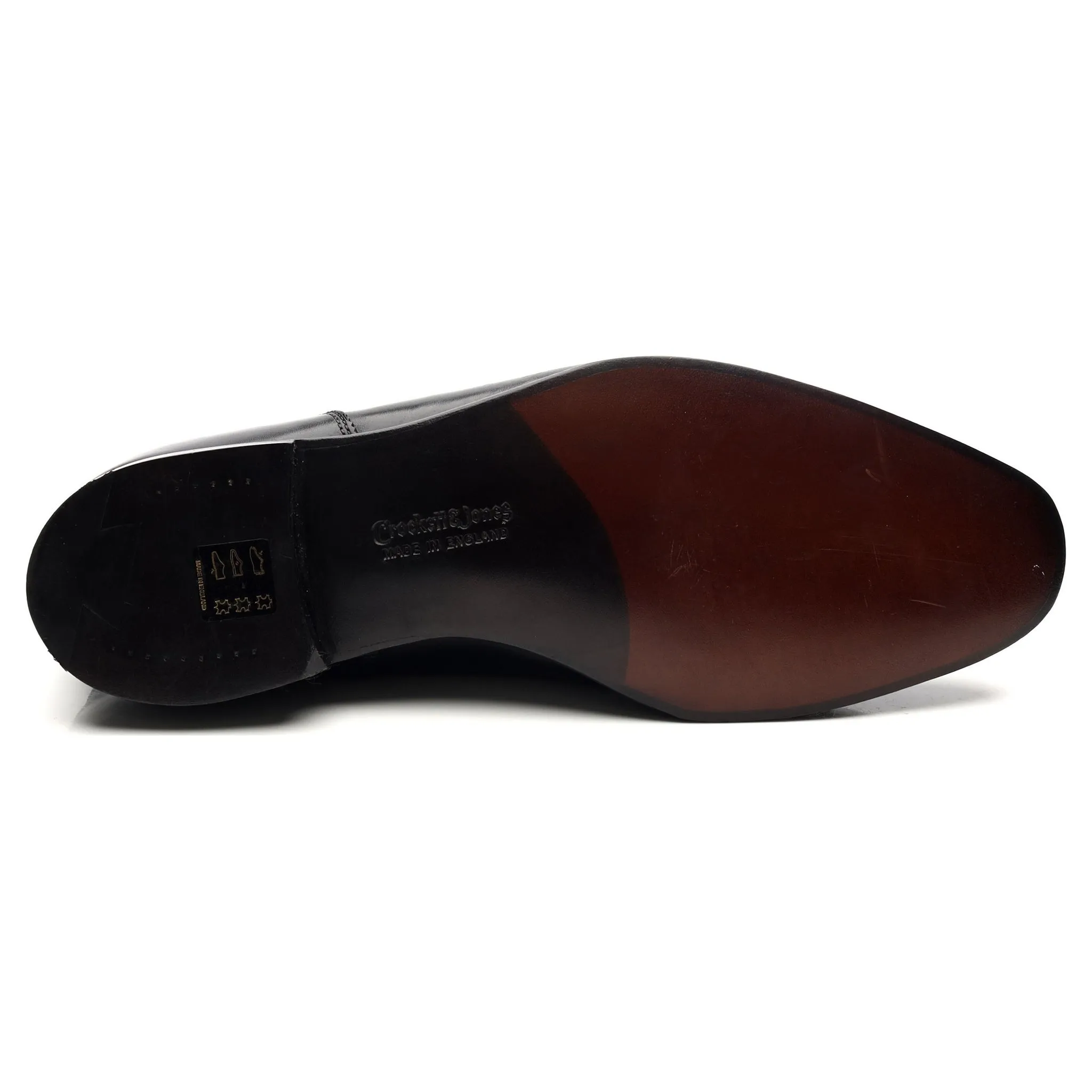 'Egerton' Black Leather Oxford UK 7.5 E