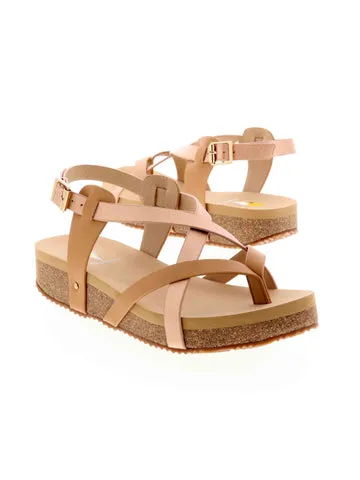 ENGIE VEGAN FAUX LEATHER MULTI STRAP THONG SANDAL