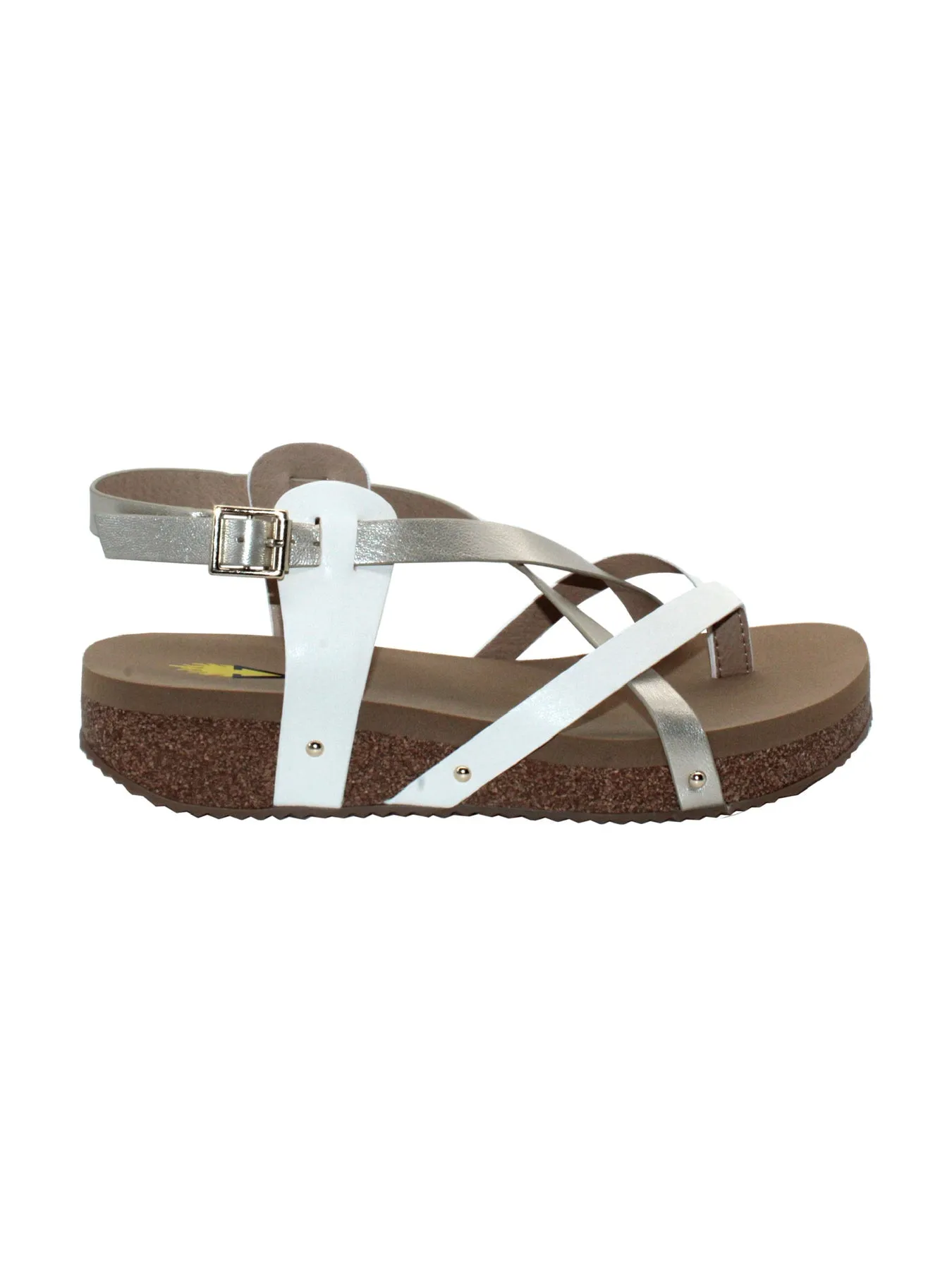 ENGIE VEGAN FAUX LEATHER MULTI STRAP THONG SANDAL