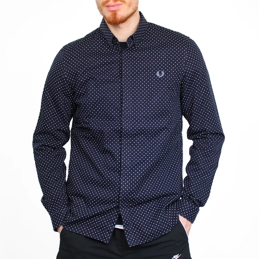 Fred Perry Oxford Hemd Gepunktet