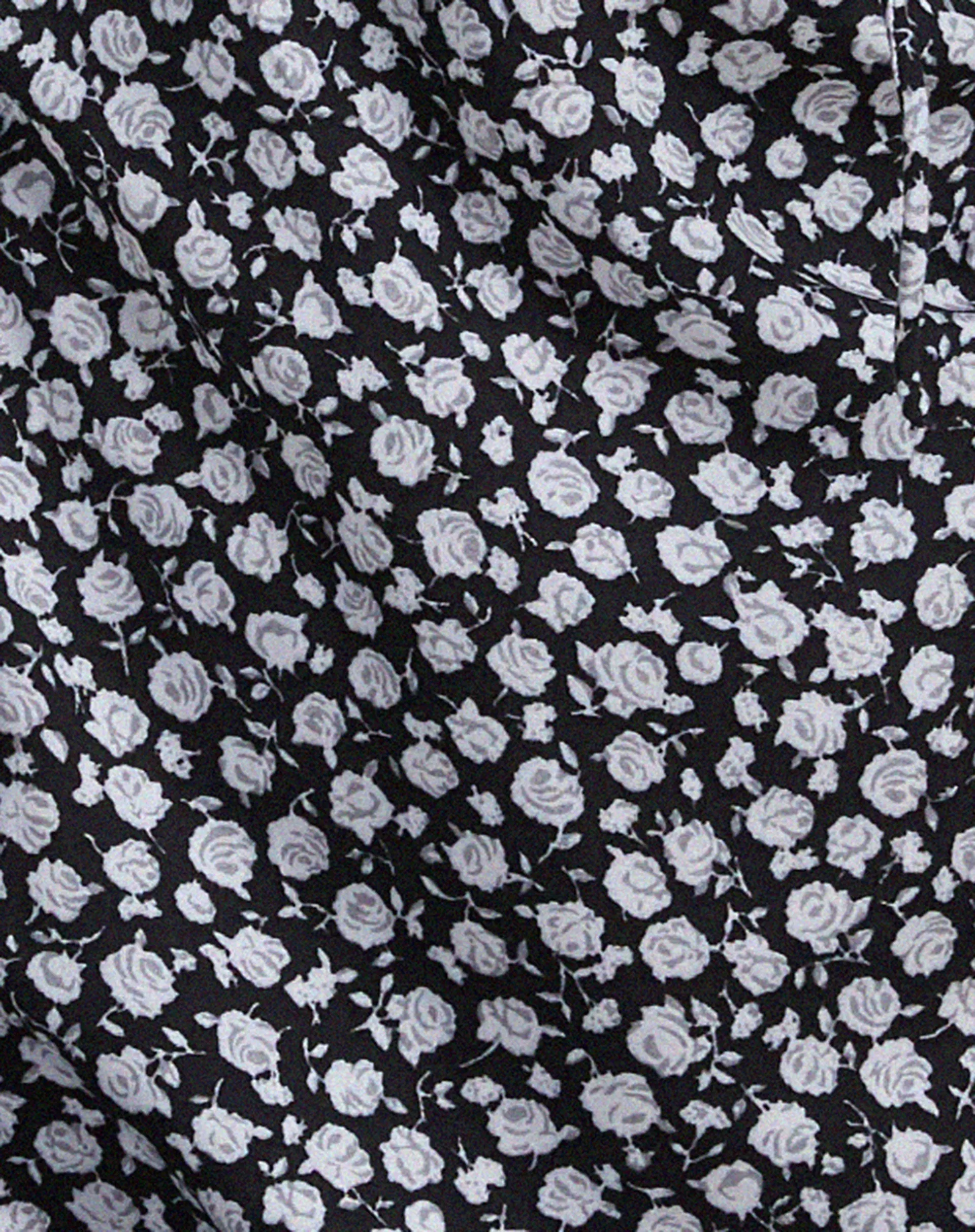Gaval Mini Dress in Ditsy Rose Black