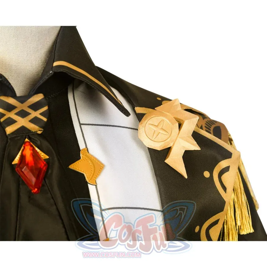Genshin Impact Diluc Cosplay Costume Brown Version C00350
