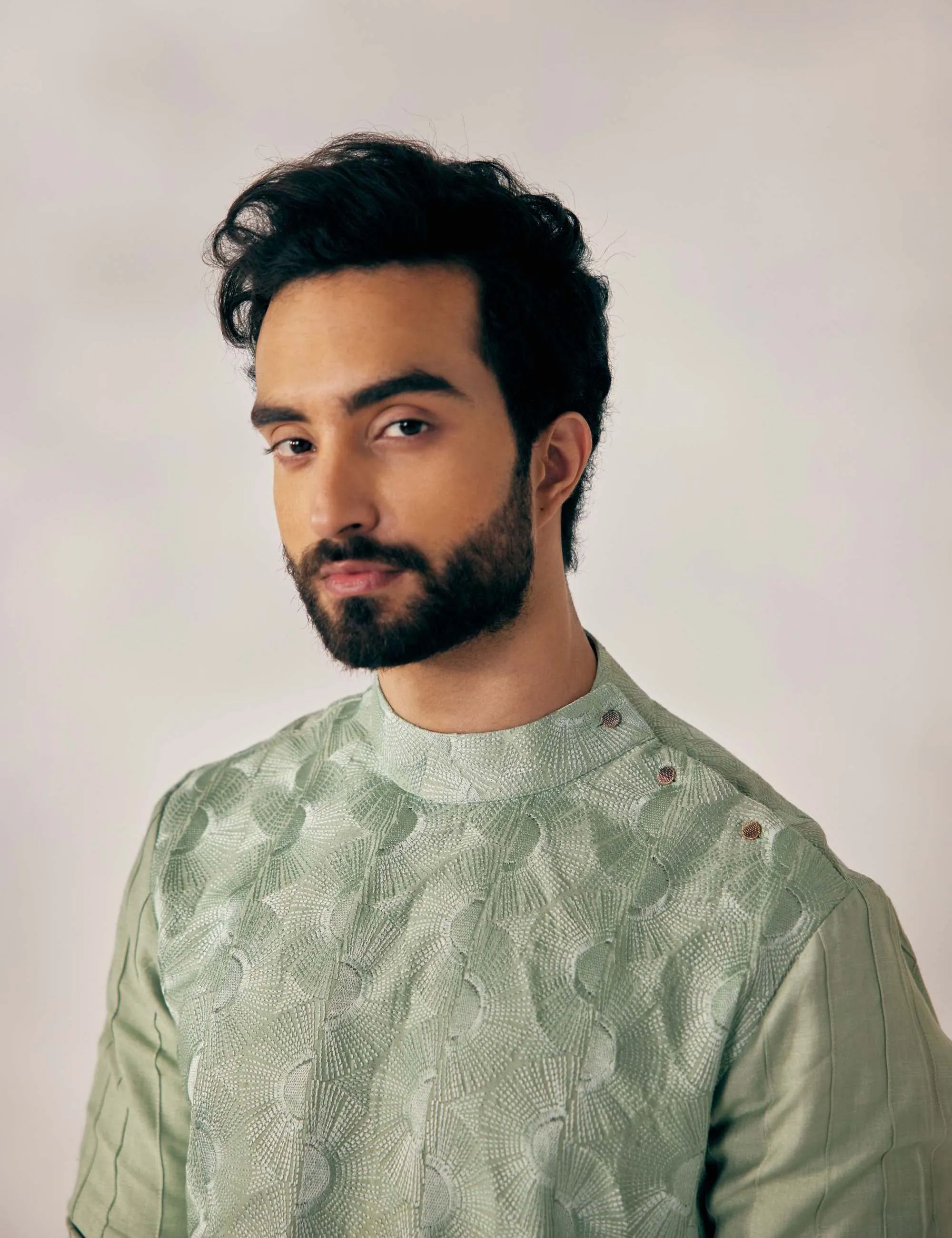 Green Kurta With Trouser