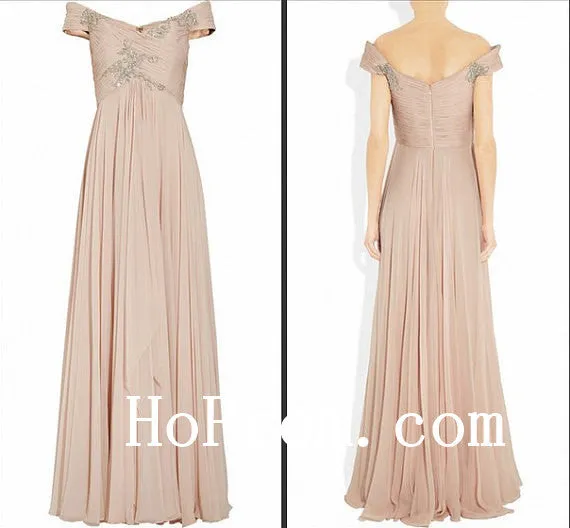 Handmade Prom Dress,Off Shoulder Prom Dresses,Evening Dress