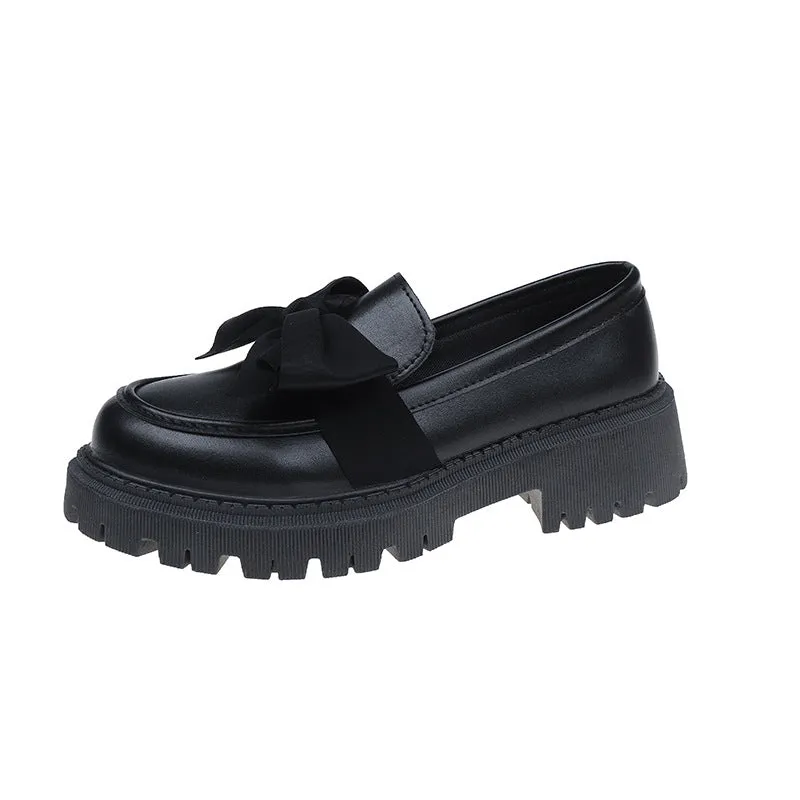 INSTOCK-Bowknot loafers for women