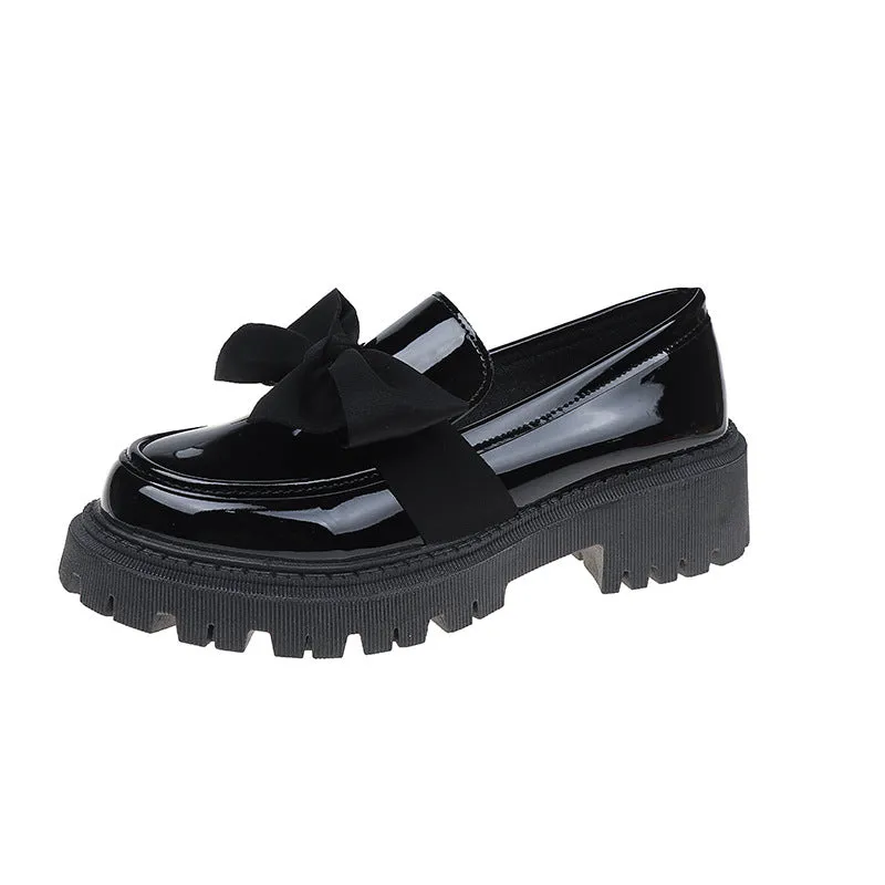 INSTOCK-Bowknot loafers for women