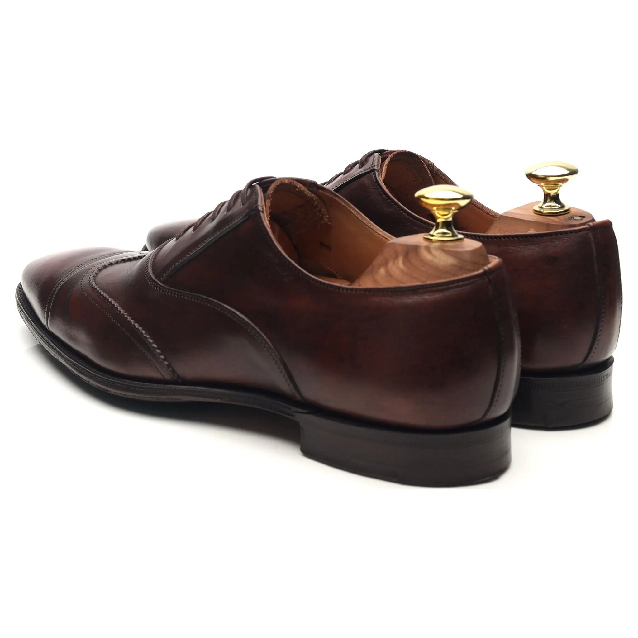 Jil Sander Dark Brown Leather Oxford UK 7 F
