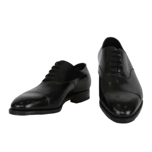 John Lobb Black Cap Toe Shoes