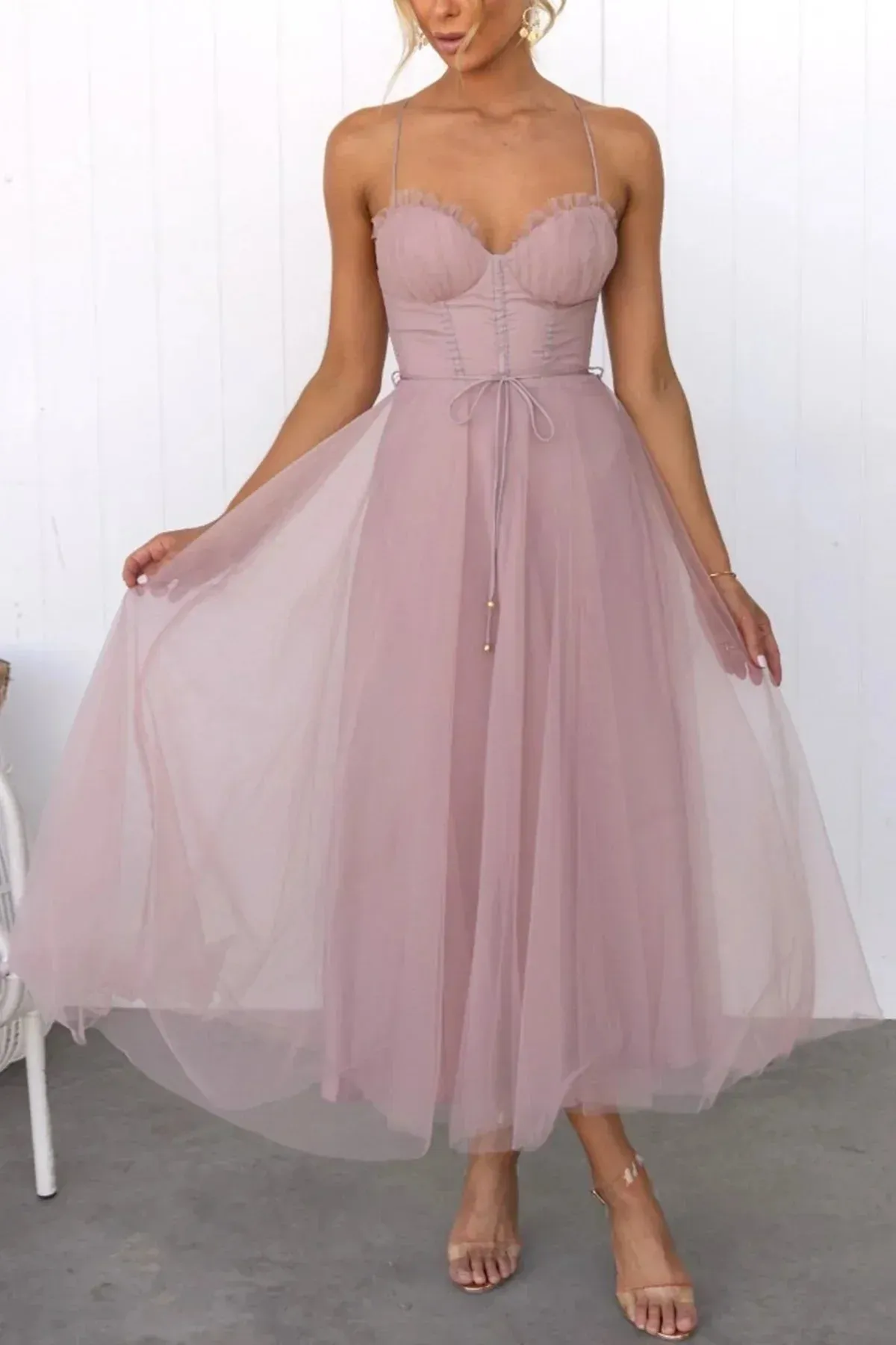 Kiera | Mesh Corset Lace Dress