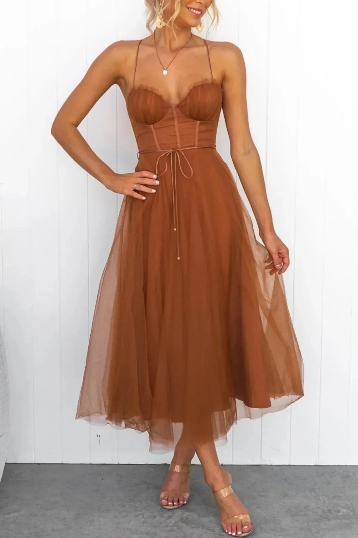Kiera | Mesh Corset Lace Dress