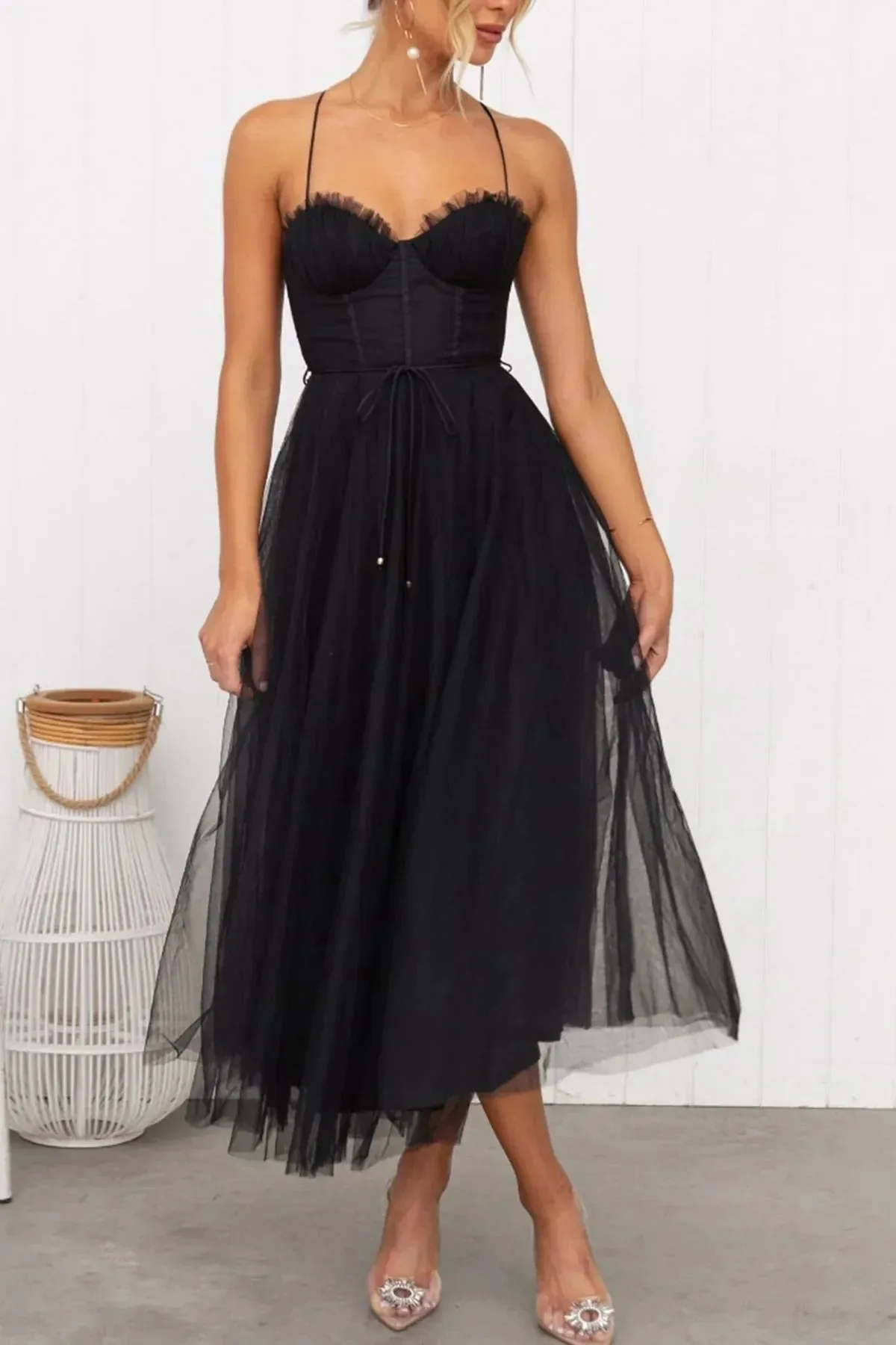 Kiera | Mesh Corset Lace Dress