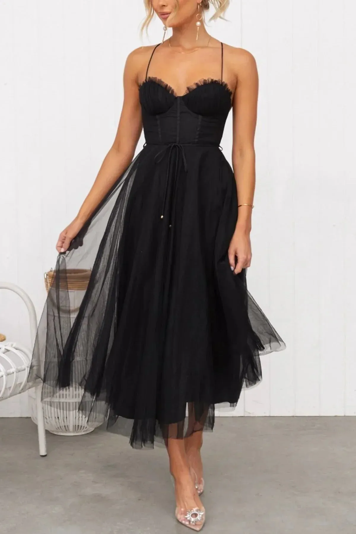 Kiera | Mesh Corset Lace Dress