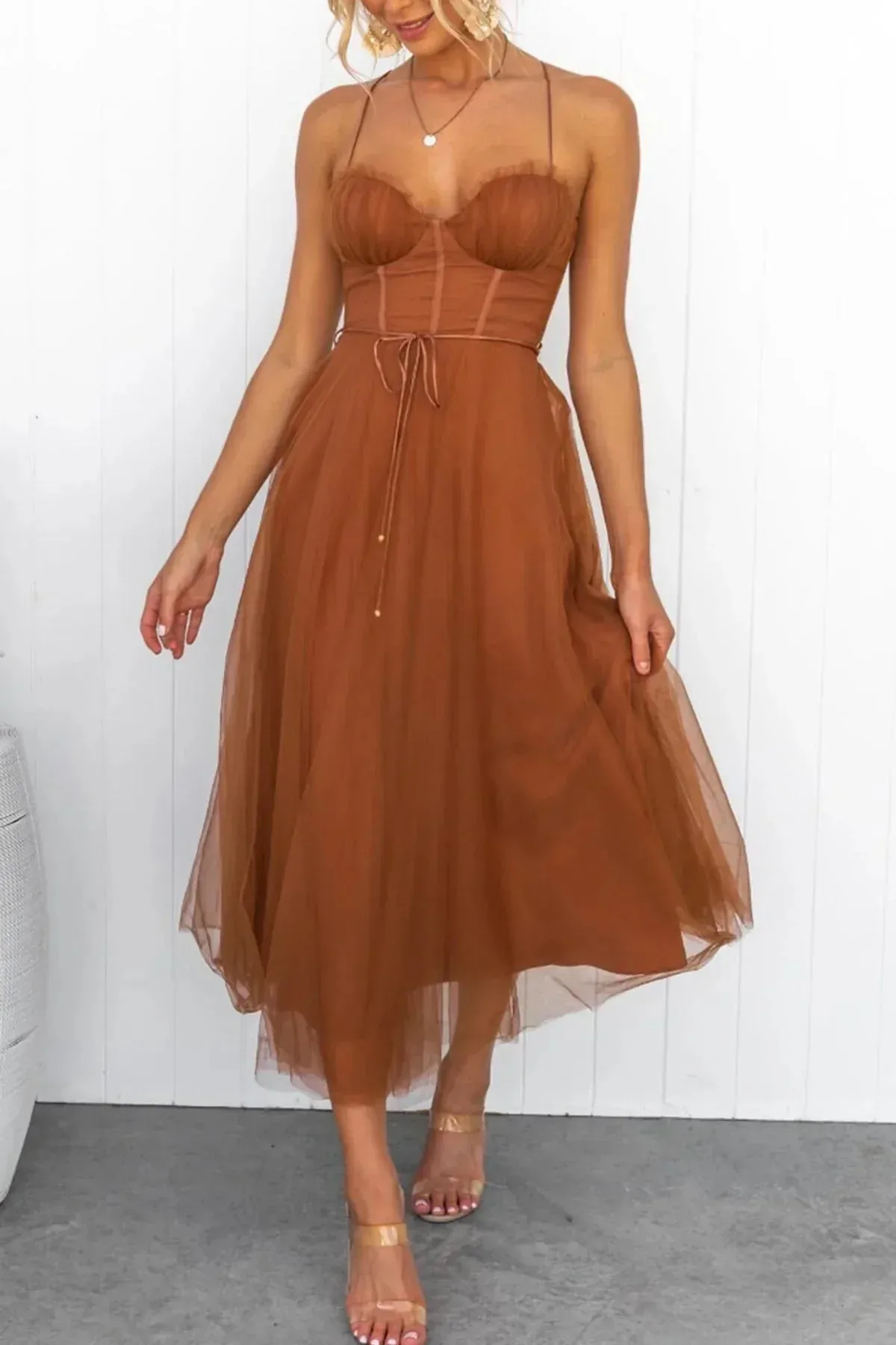Kiera | Mesh Corset Lace Dress