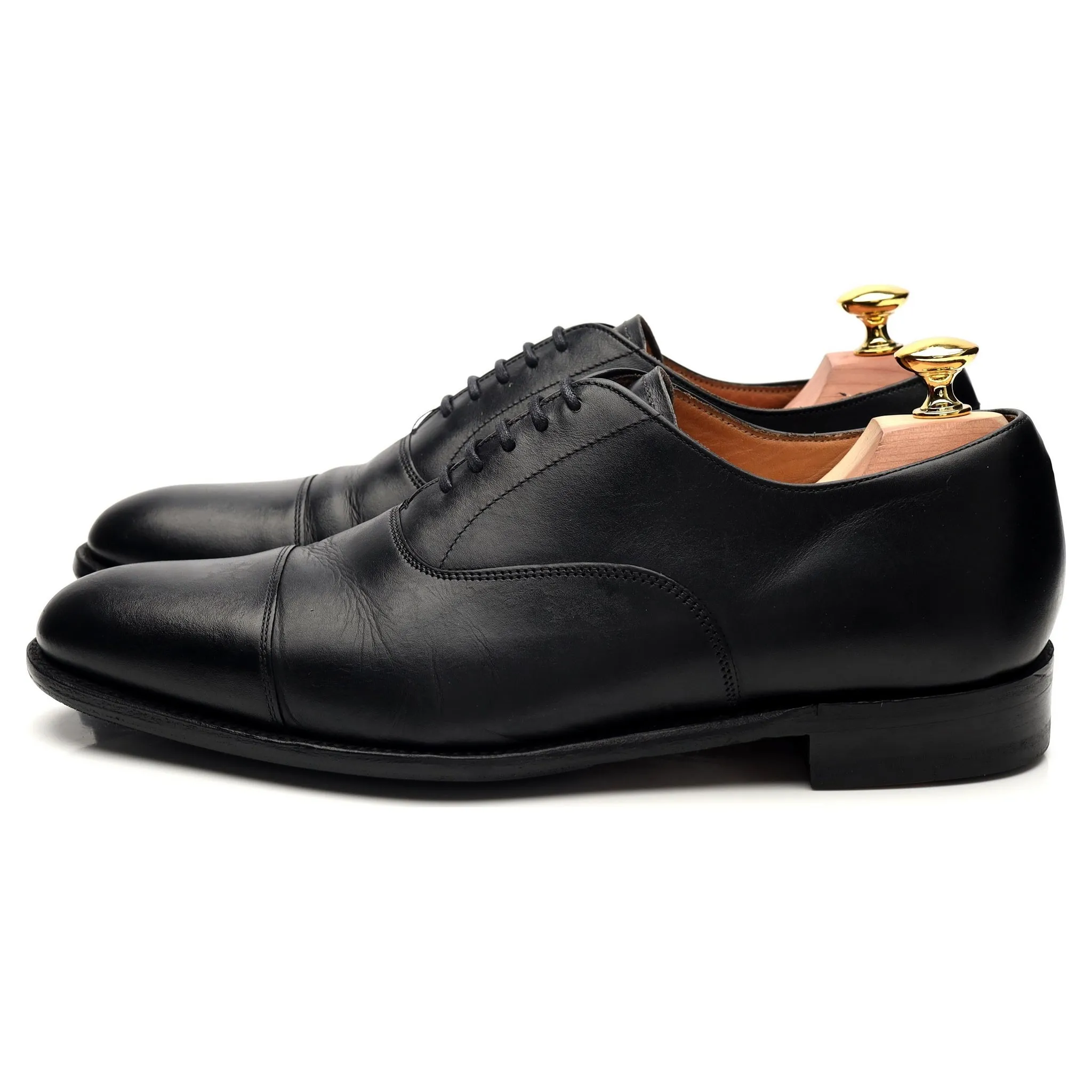 'Lime' Black Leather Oxford UK 7 F