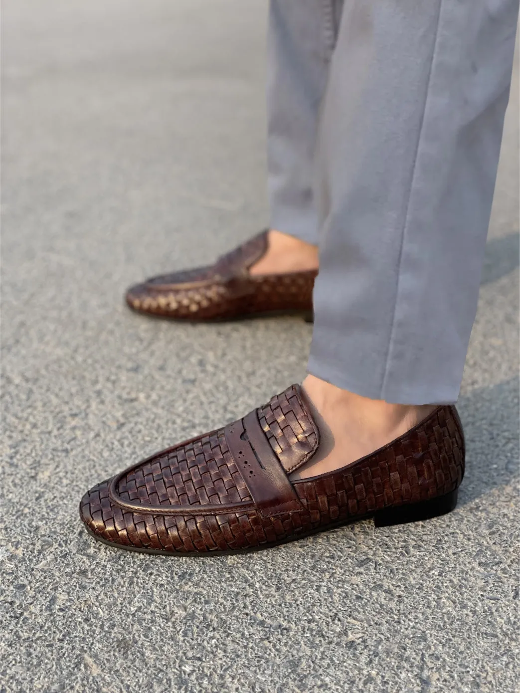 LS Pure leather Handmade Axel Knitted 904