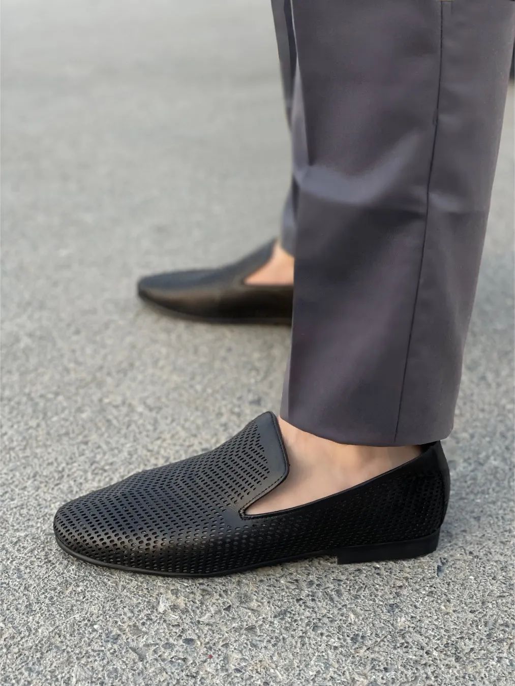 LS Pure leather Handmade Dotted Dapper Formal Shoes LS-433