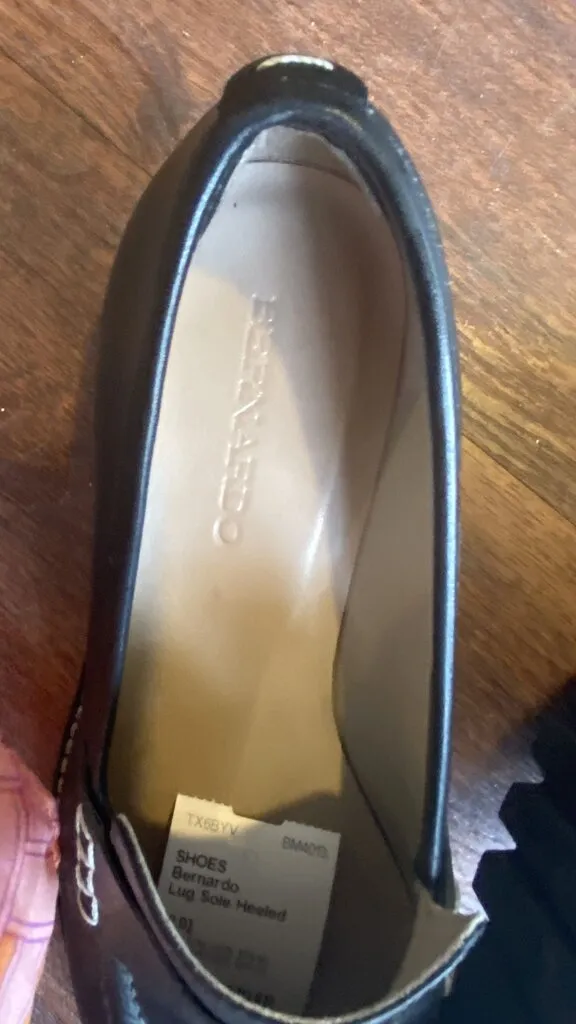 Lug Sole Heeled Loafers