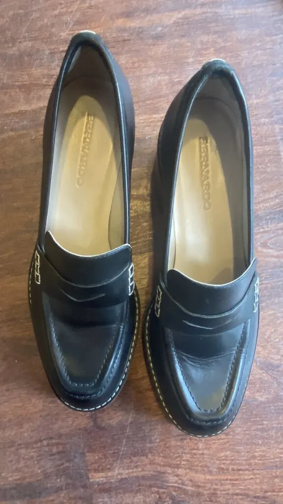 Lug Sole Heeled Loafers