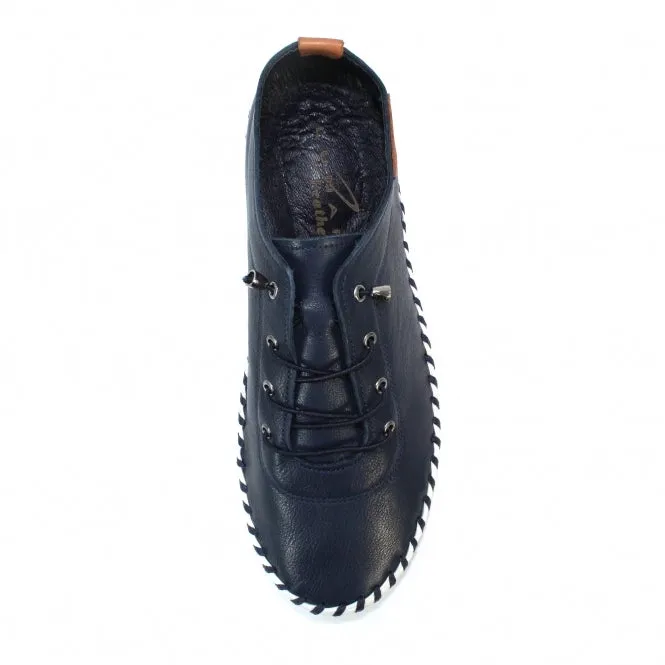 Lunar St Ives Navy Blue Plimsoll