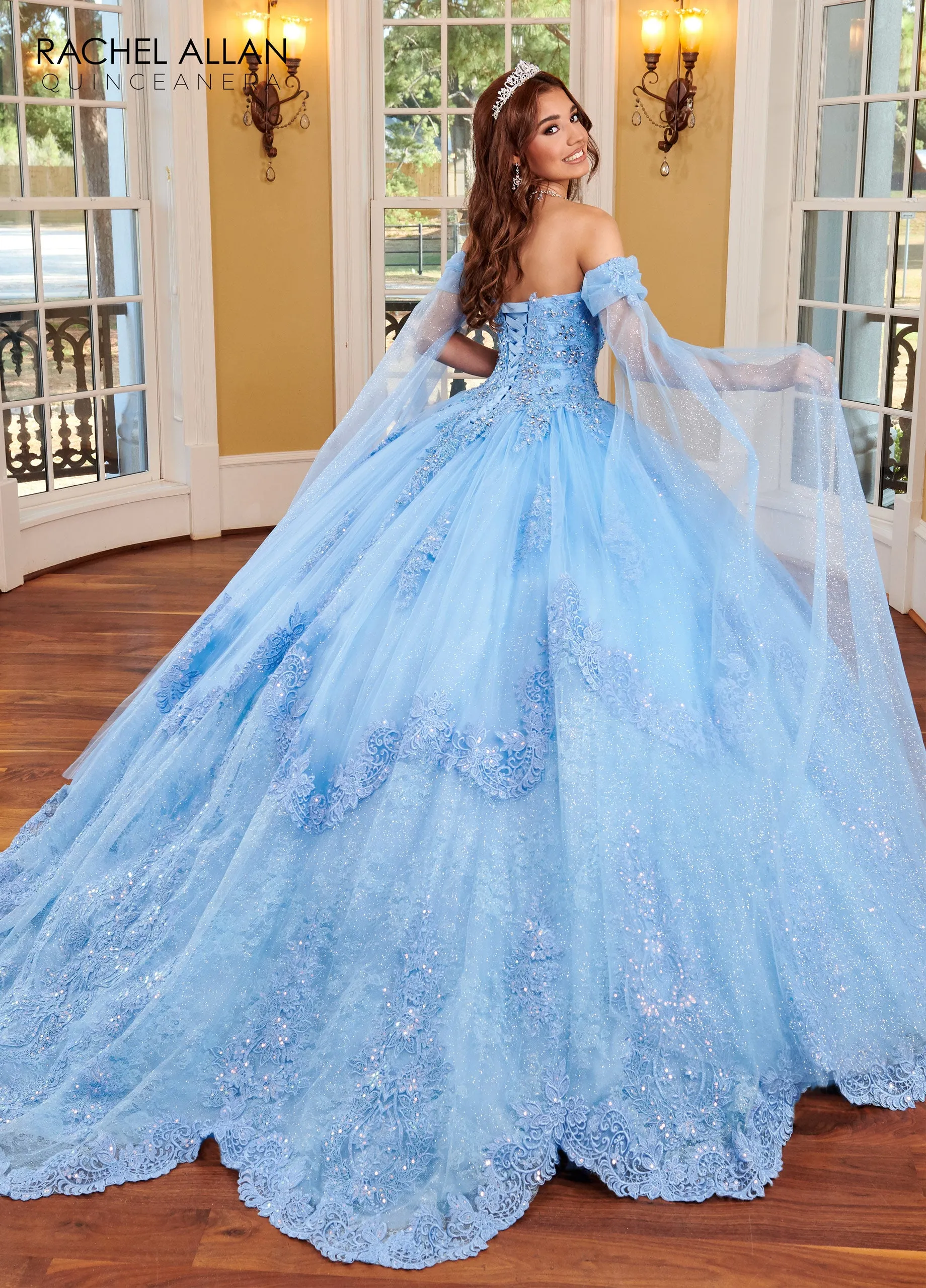 Majestic Glitter Tulle Ballgown