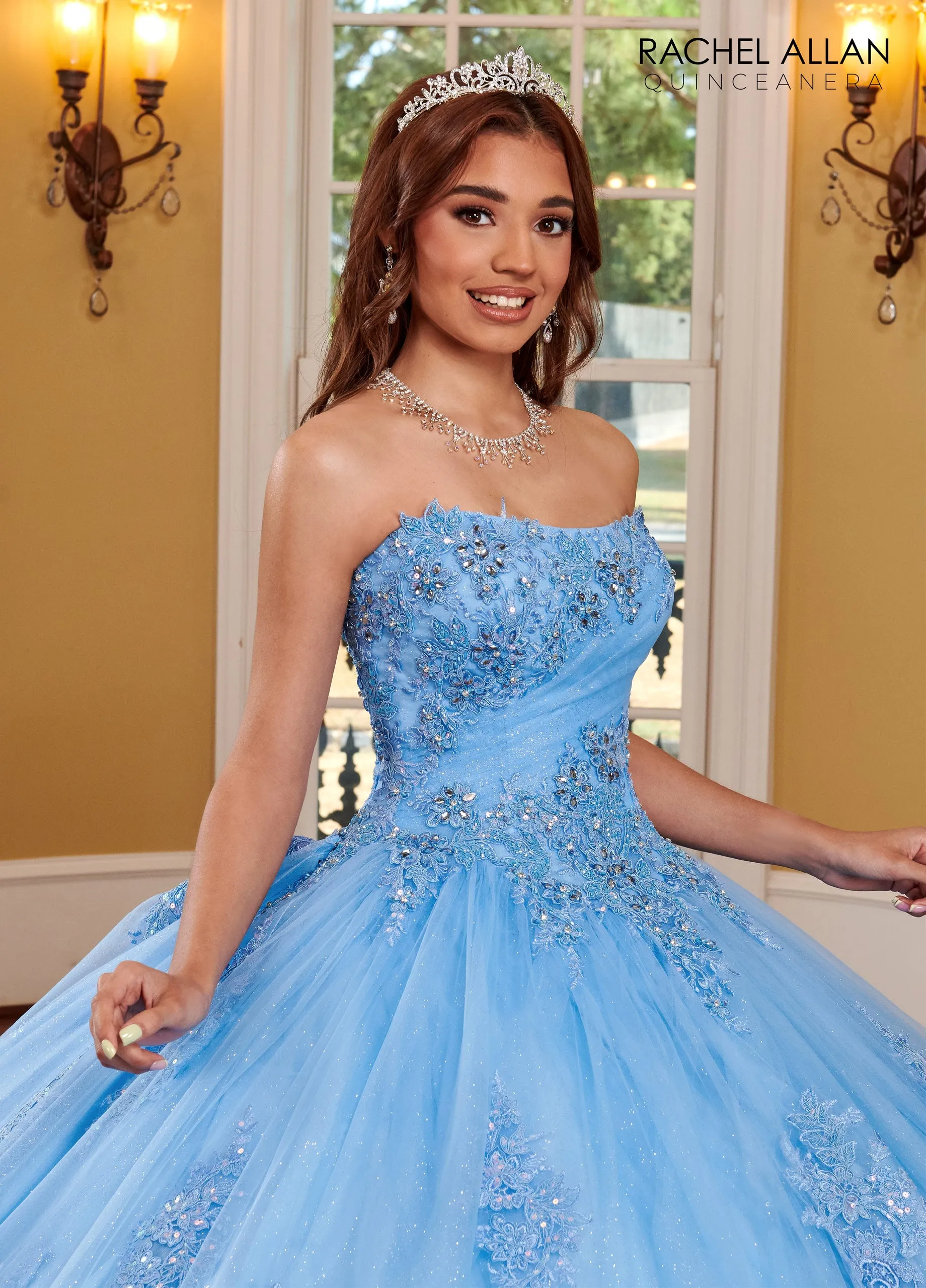 Majestic Glitter Tulle Ballgown