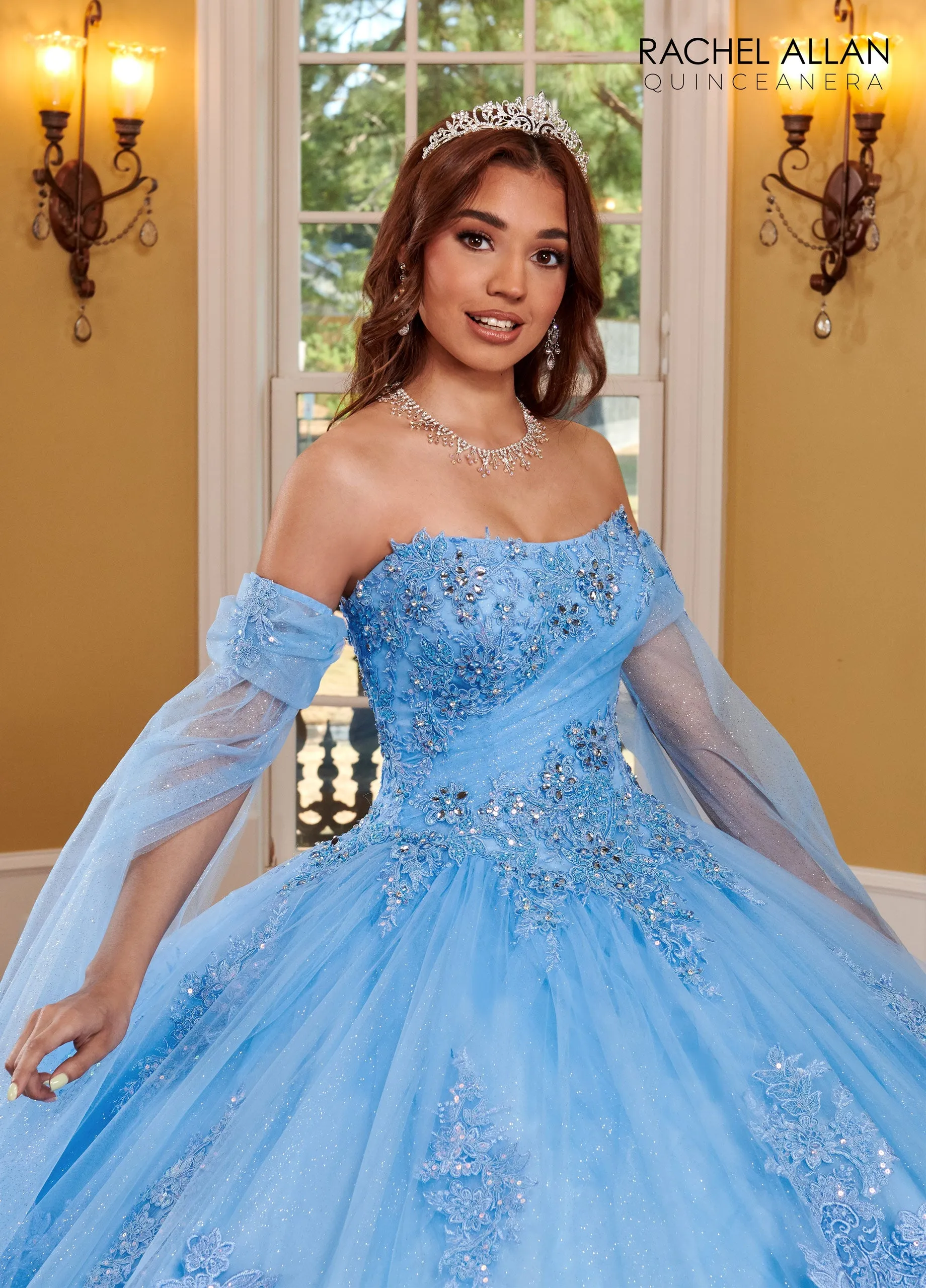 Majestic Glitter Tulle Ballgown