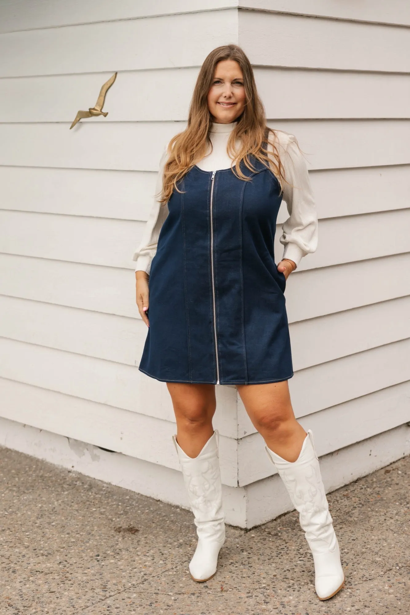 Makenna Denim Dress in Indigo