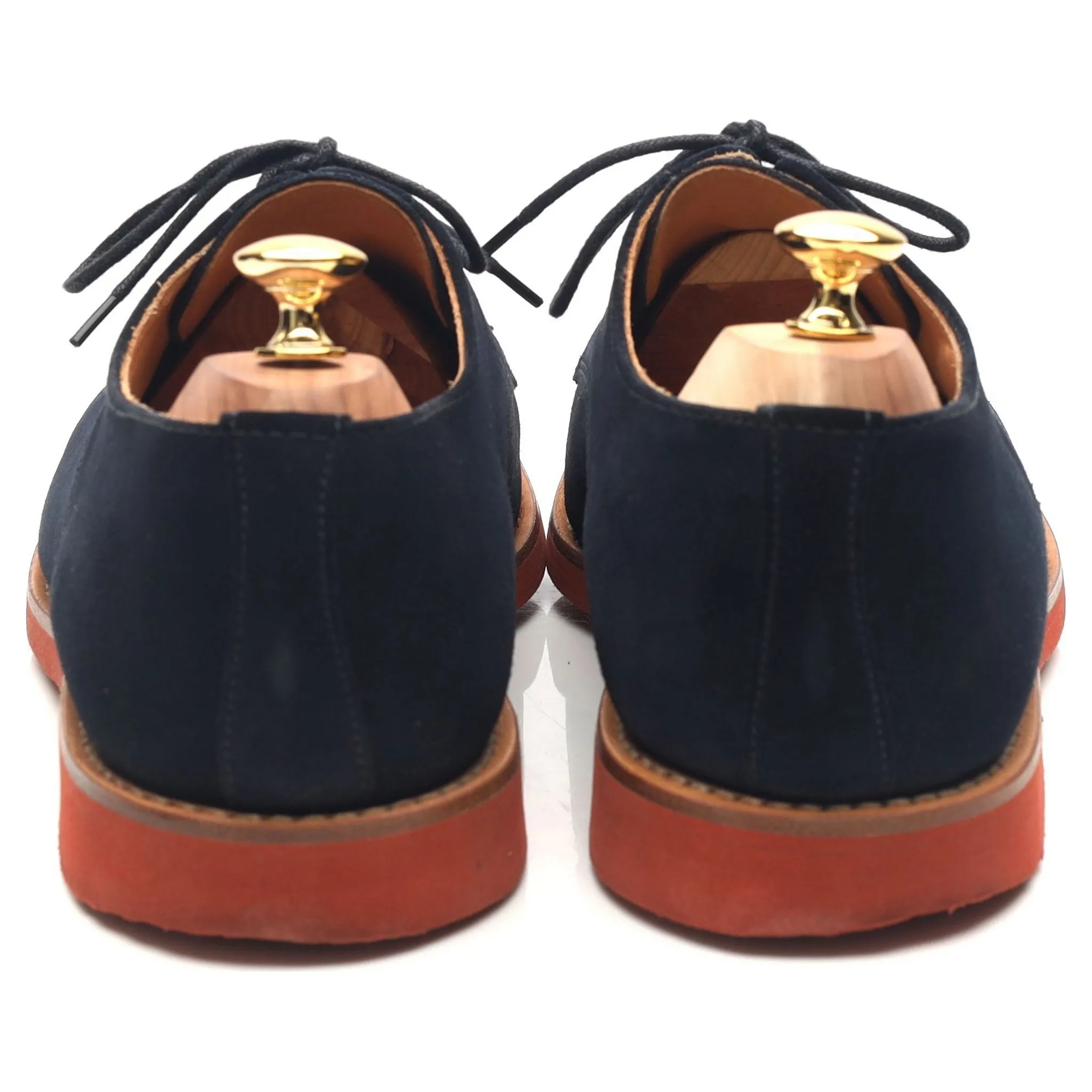 Mark McNairy Navy Blue Suede Derby UK 11