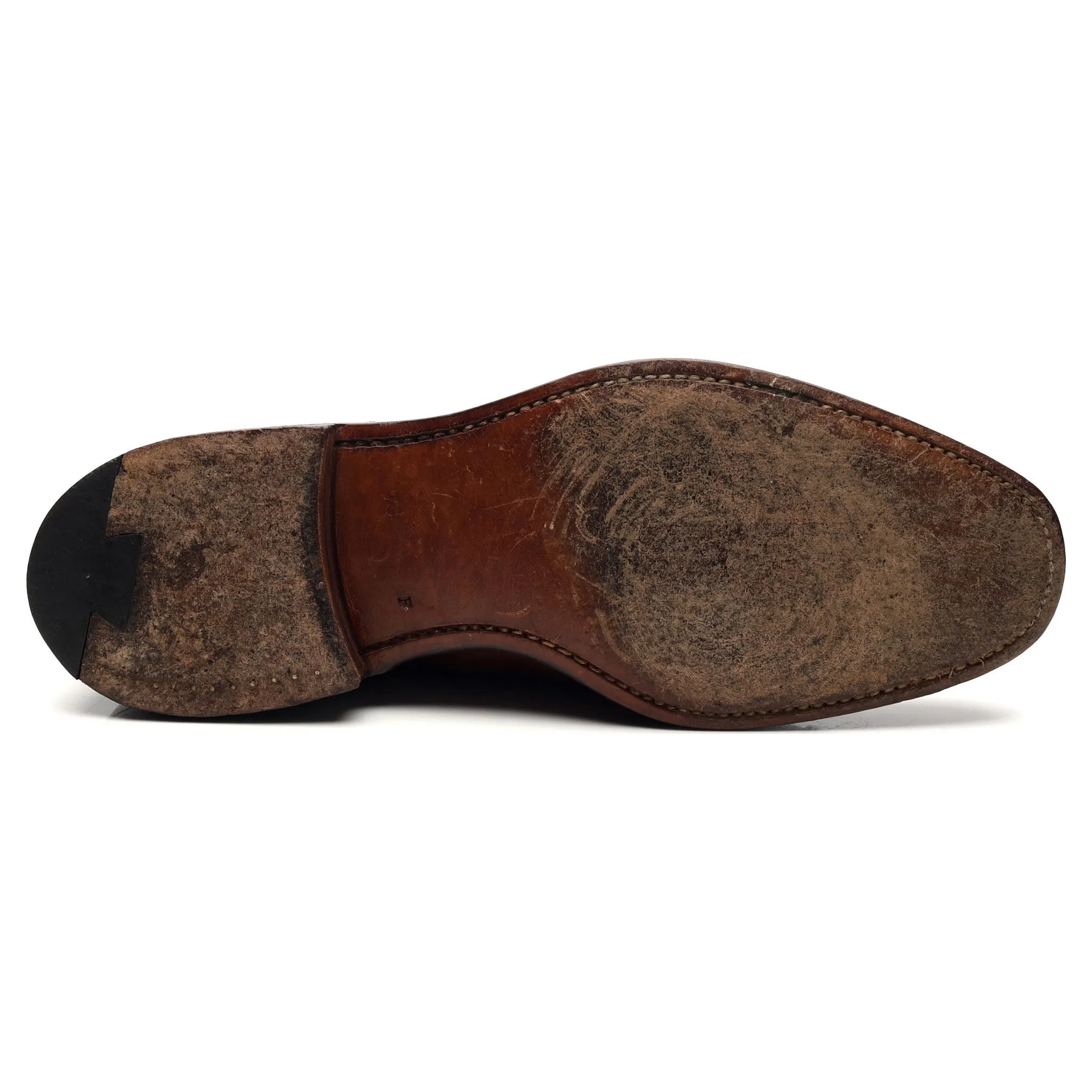 Masterclass 'Hanover' Tan Brown Leather Oxford UK 7.5 F