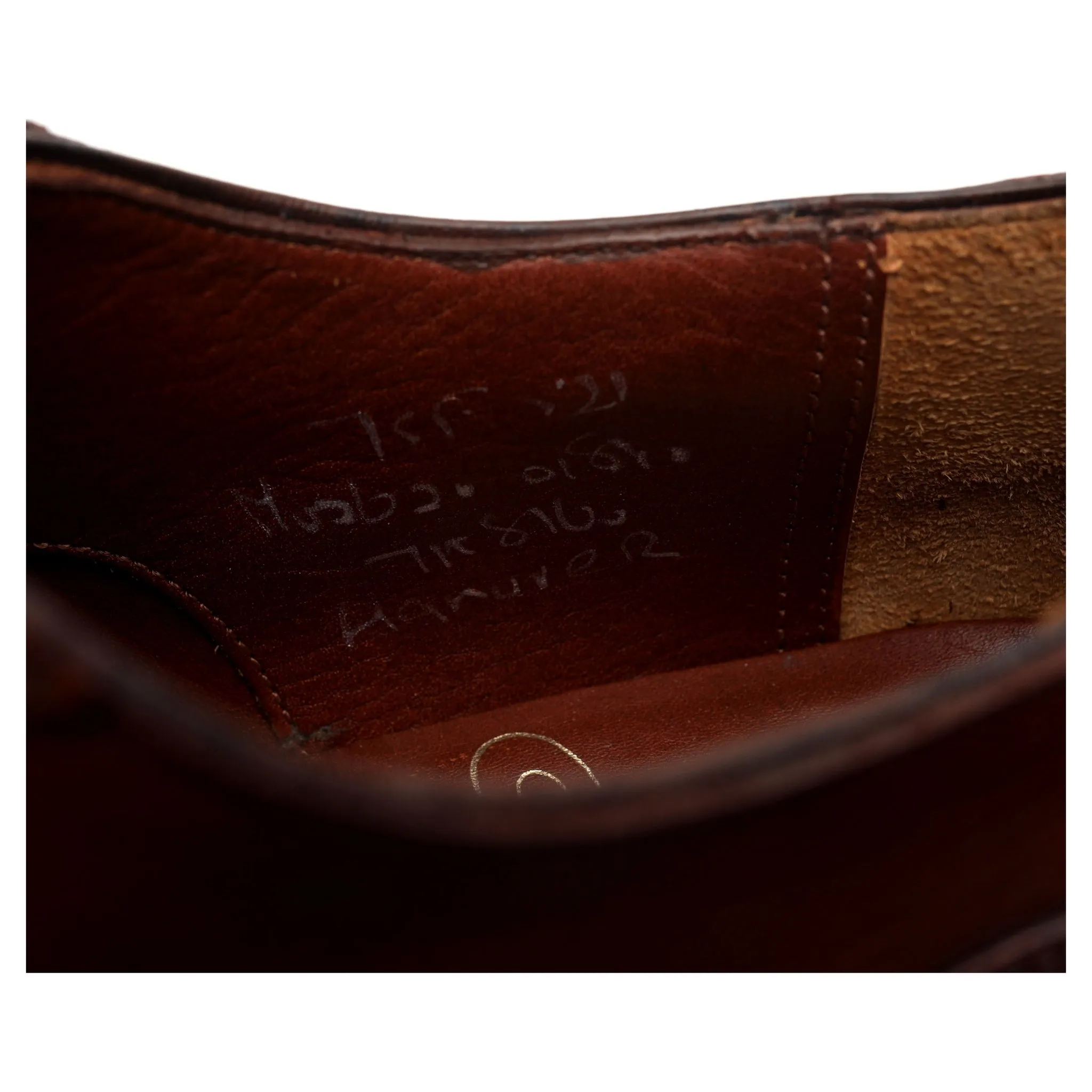 Masterclass 'Hanover' Tan Brown Leather Oxford UK 7.5 F