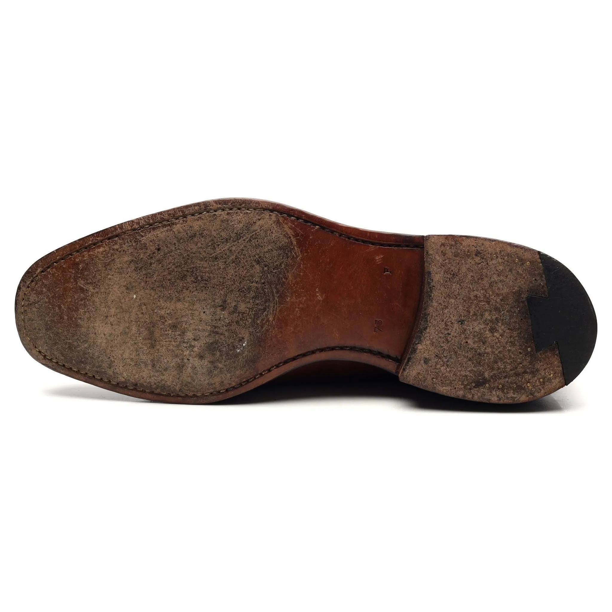 Masterclass 'Hanover' Tan Brown Leather Oxford UK 7.5 F