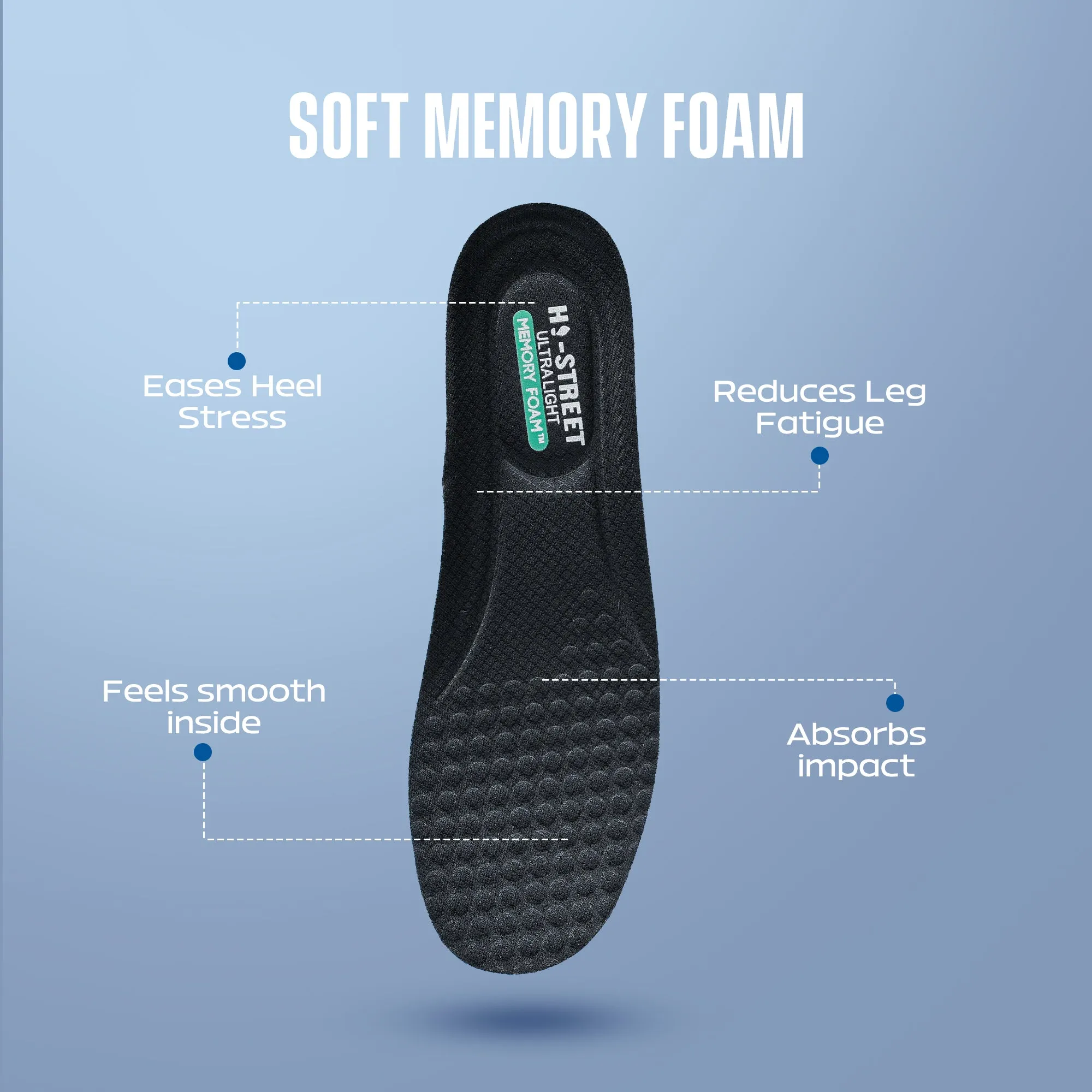 MEMORY FOAM LACE UP SHOES