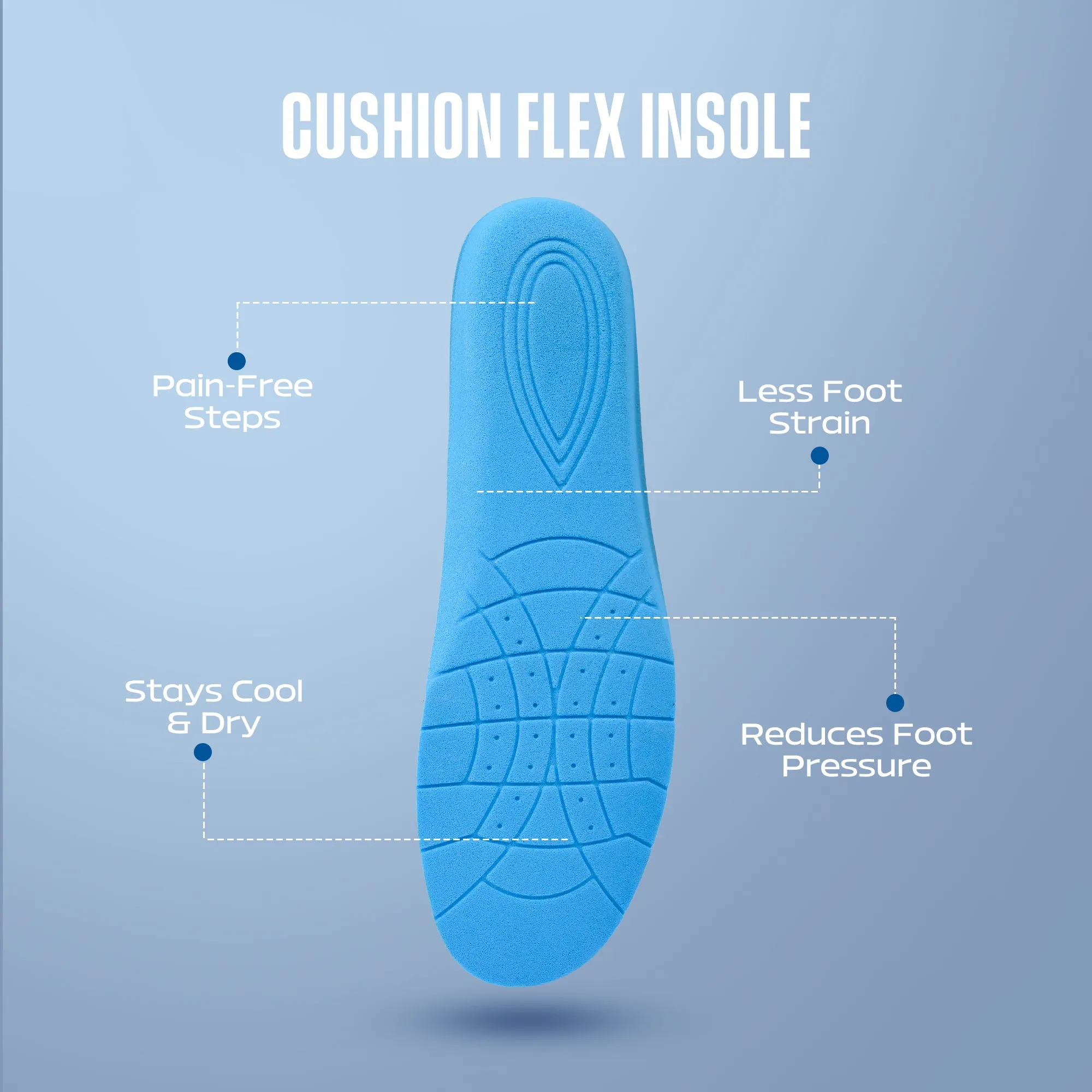 MEMORY FOAM LACE UP SHOES