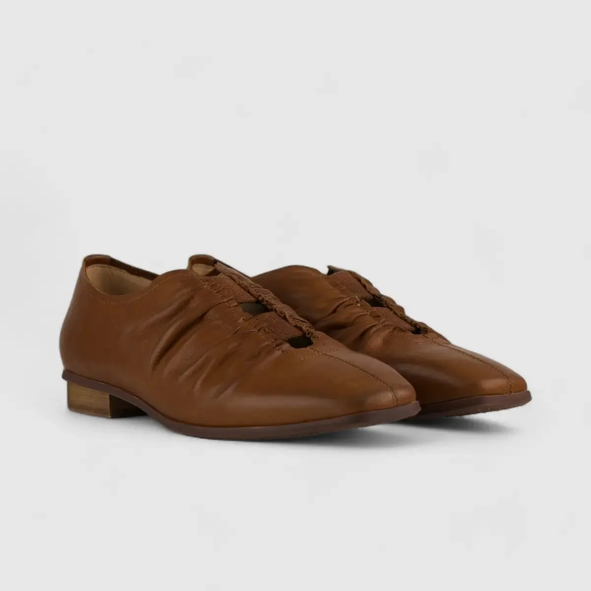 Morbido Comfort Leather Pump Brown HDS5-2