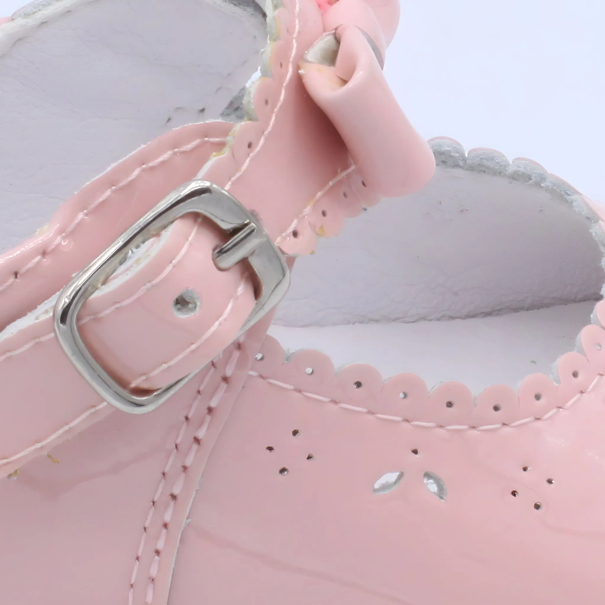 'Moya' Girls Pink Patent Pre-Walker Shoes