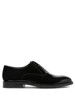 Patent leather oxford shoes
