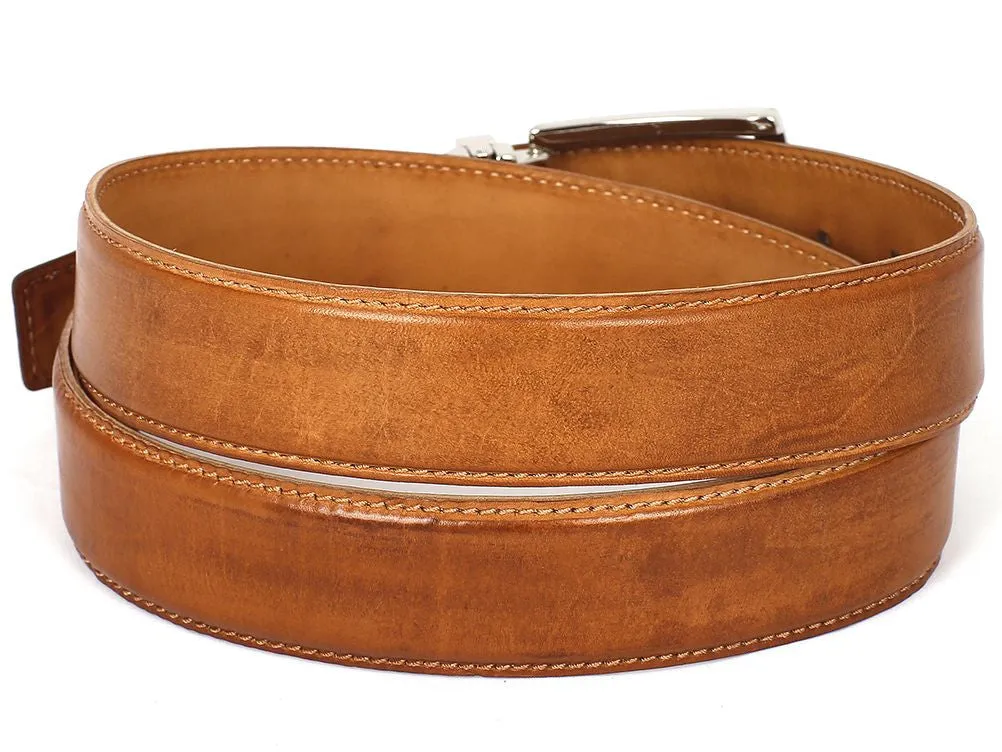 Paul Parkman Leather Belt Hand-Painted Tobacco - B01-CML