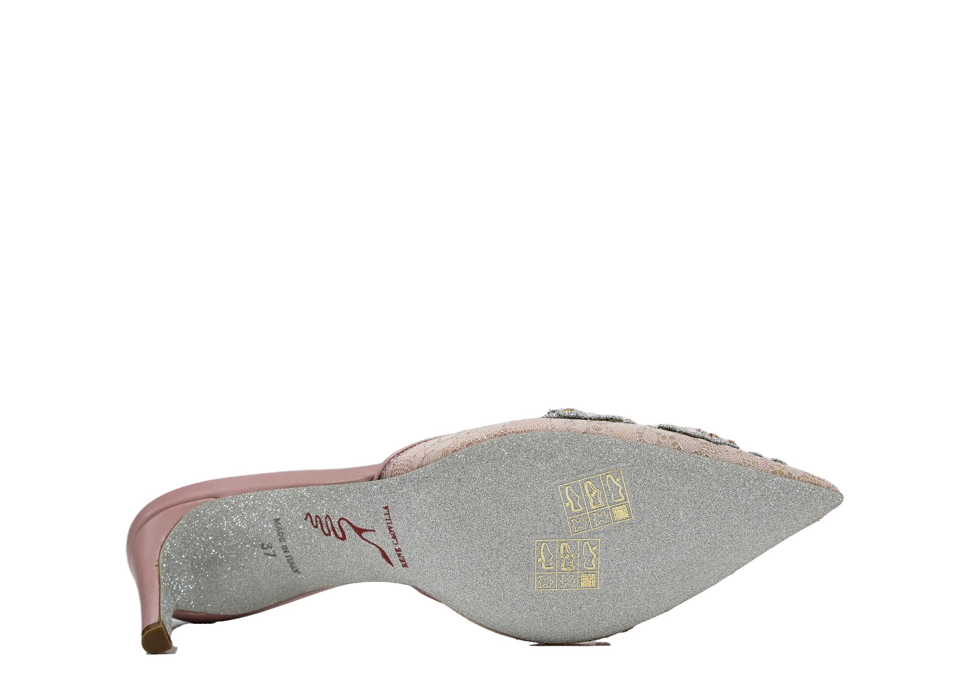 Rene Caovilla Women's Rose Vintage Shoe Veneziana C10883 40% Off   LAST PAIR