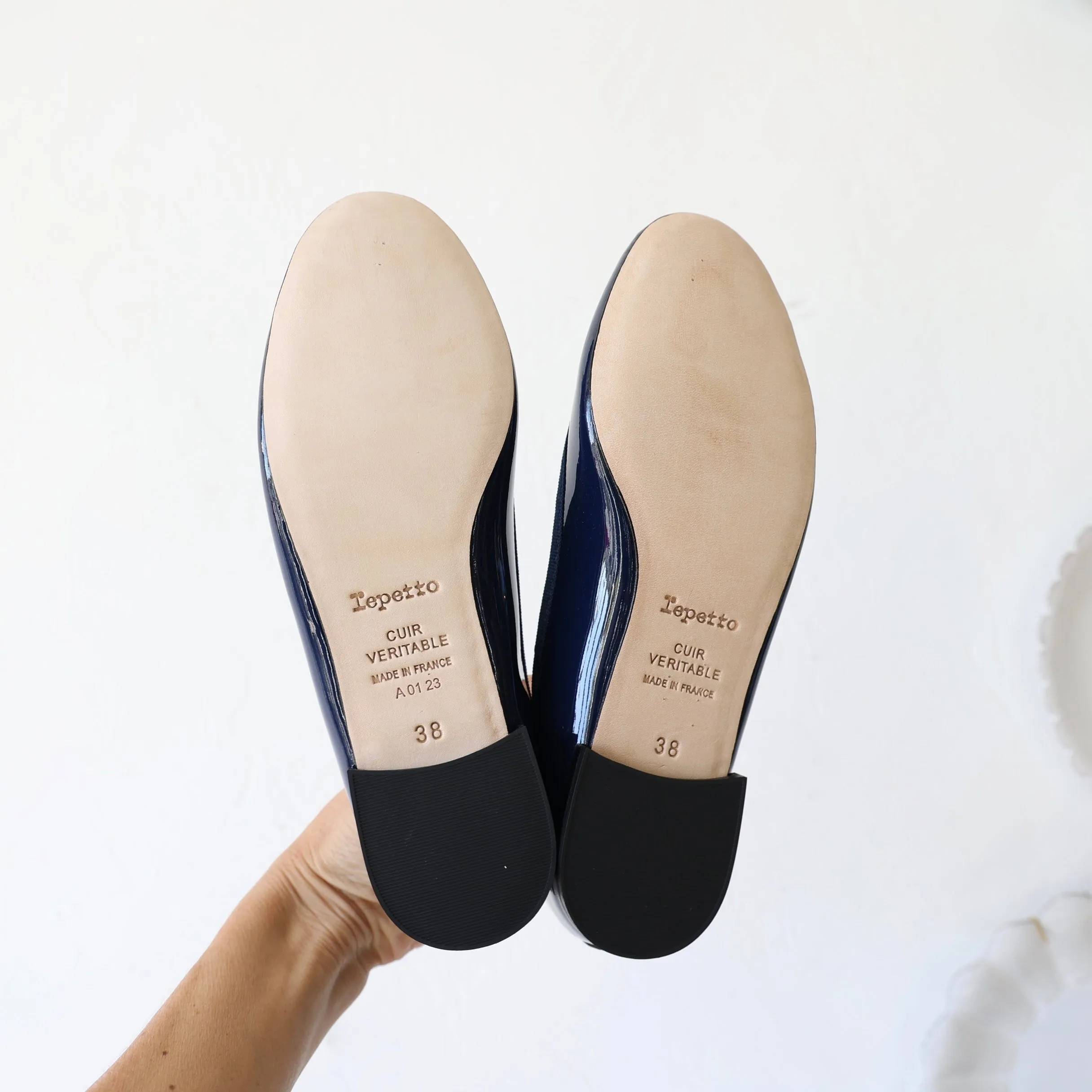 Repetto Ballerinas - Navy Patent