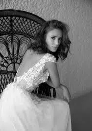 Sexy Backless Cap Sleeves Long Wedding Dresses Online, Cheap Bridal Dresses, WD540