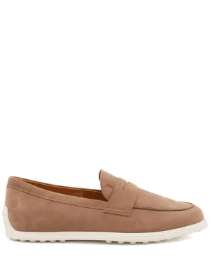 Suede leather loafers