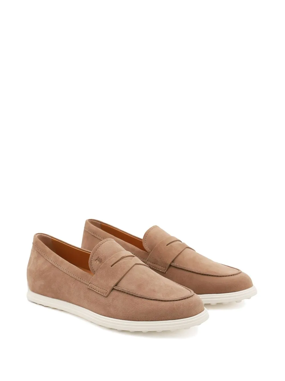 Suede leather loafers