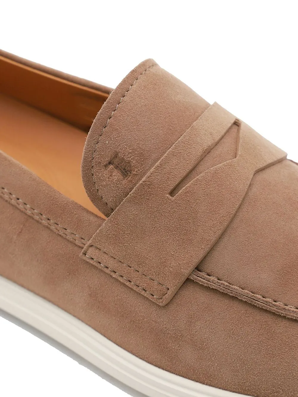 Suede leather loafers