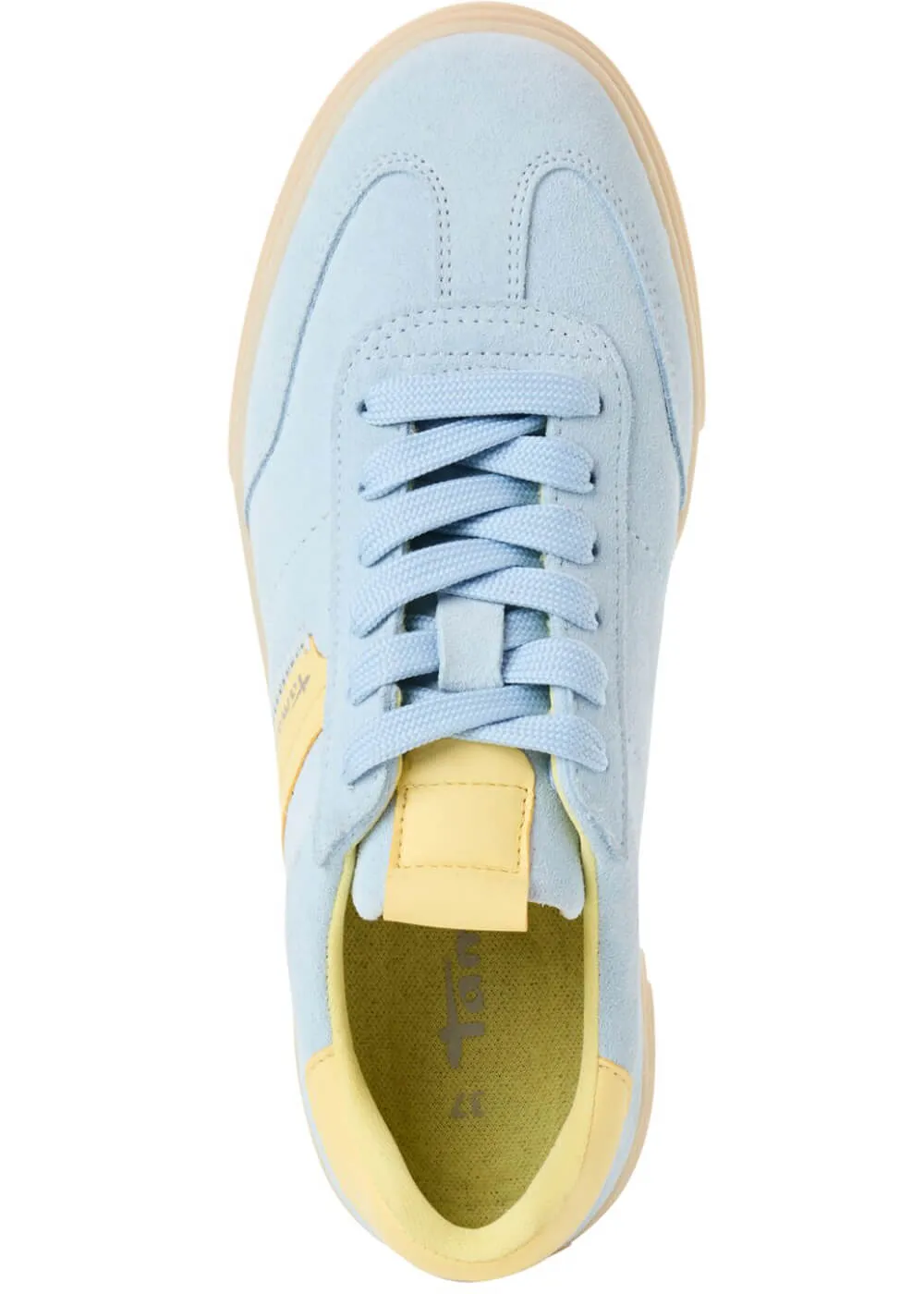 Tamaris Brenna Leren 70's Sneakers Light Blue